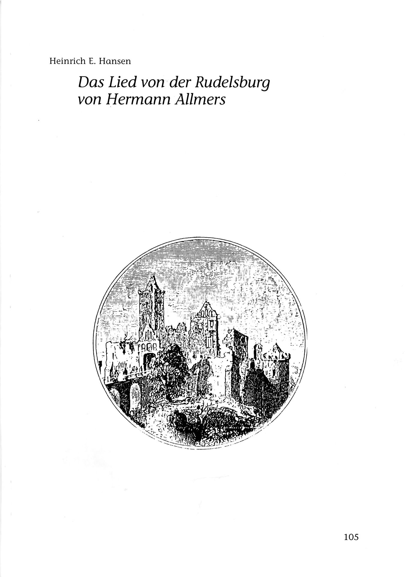 Das Lied von der Rudelsburg - Allmers, Hermann
